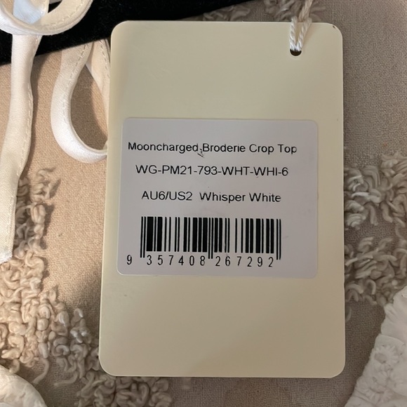 White lace tie top NWT - Picture 5 of 5